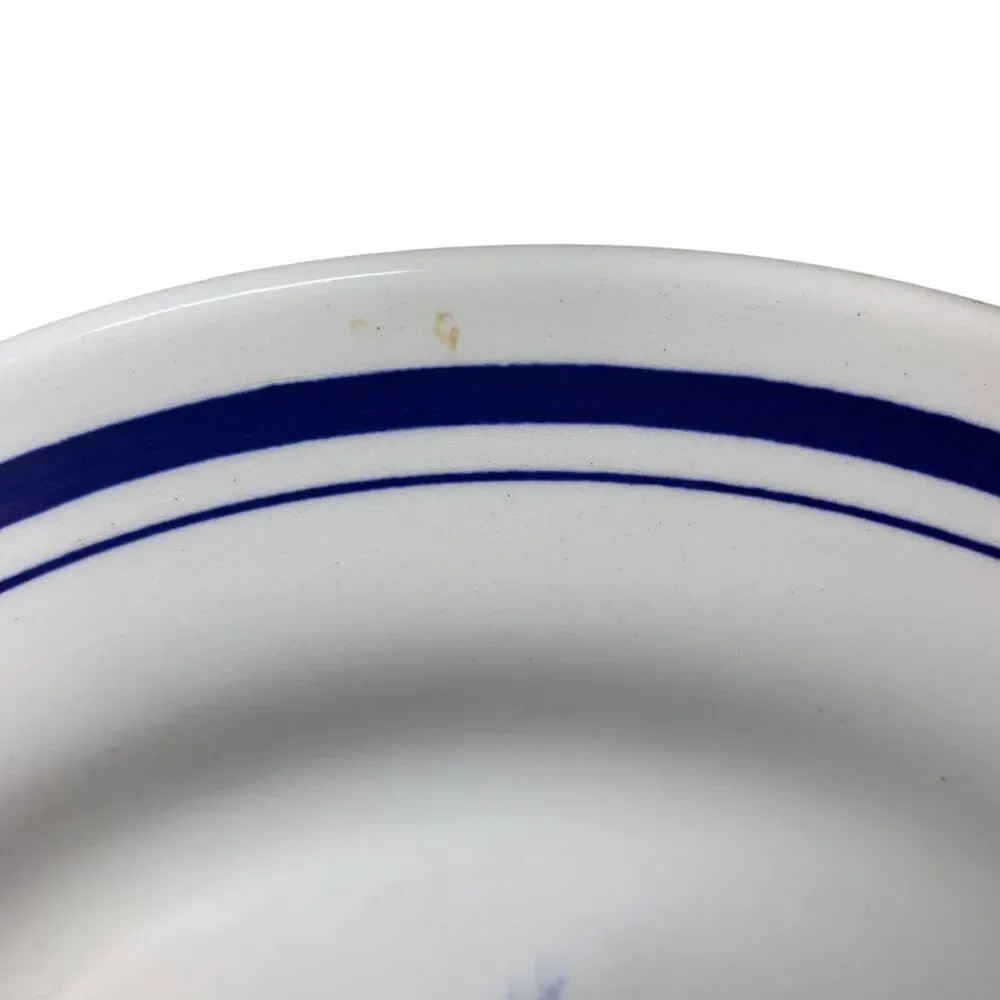 Vintage Oxford Blue and White Floral 9